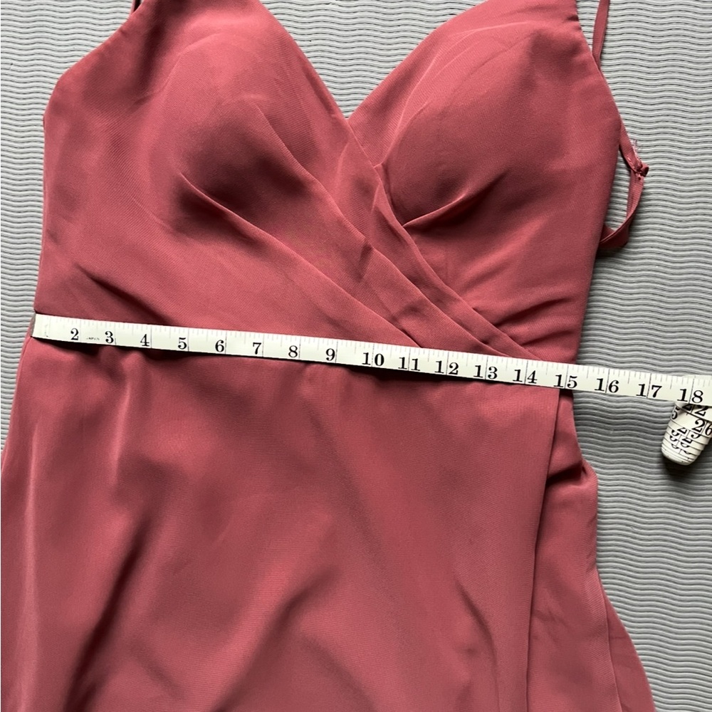 Azazie evening/bridesmaid gown in dusty rose.